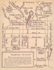 Tick Tock, Hollywood 1931 Map Menu Art