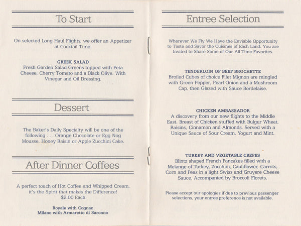 TWA Las Vegas Menu Art, Bob Peak 1970s | Vintage Menu Art - food menu