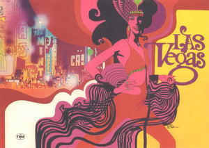 TWA Las Vegas Menu Art, Bob Peak 1970s | Vintage Menu Art - cover