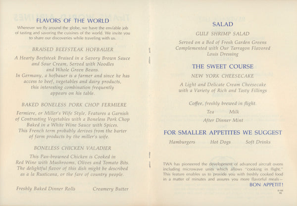 TWA, London Tower Bridge 1960s | Vintage Menu Art - food menu