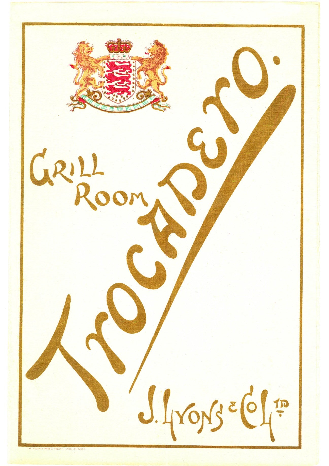 Trocadero Grill Room London 1913