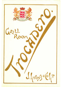 Trocadero Grill Room London 1913