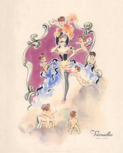 Versailles, New York 1945 Menu Art | Vintage Menu Art - cover
