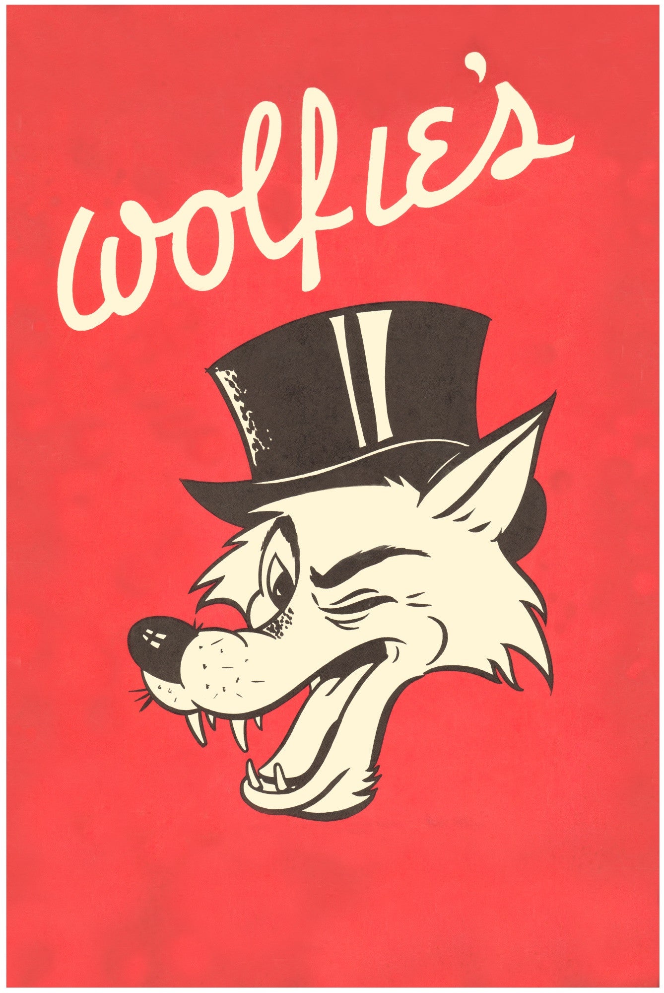 Wolfie's Fort Lauderdale, 1950s Menu Art
