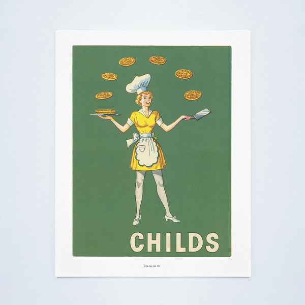  Childs, New York, 1951 Vintage Menu