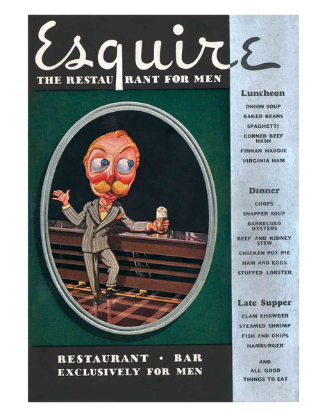 Esquire Restaurant For Men Penn Harris Hotel Harrisburg 1930s