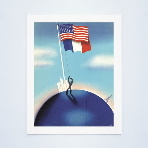 New York World's Fair 'Le Restaurant Francais' (Flags) 1940