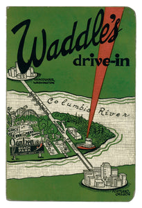 Waddle's Drive-In, Portland, Oregon, 1949 Menu Art